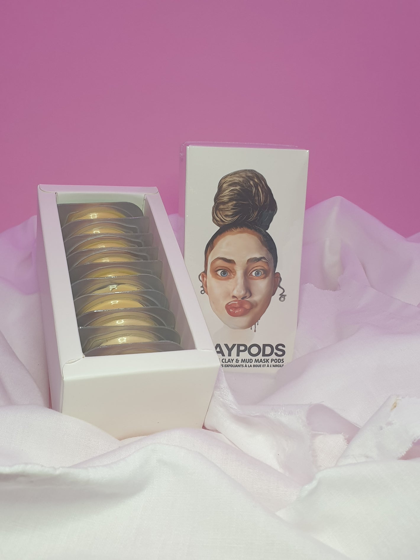 Turmeric clay pods wrapped in silk