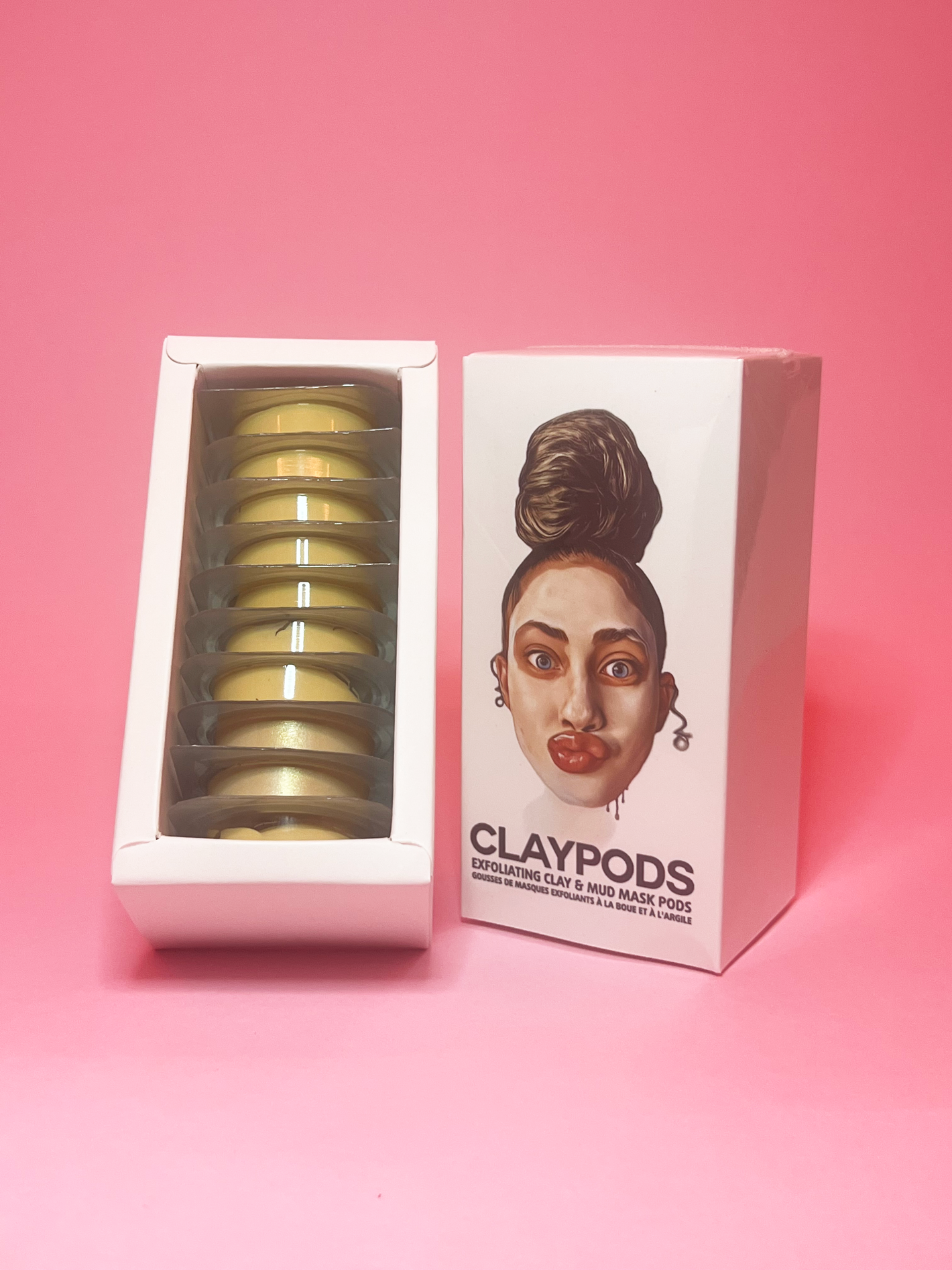 clay pods turmeric mud mask product shot